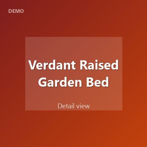 Verdant Raised Garden Bed